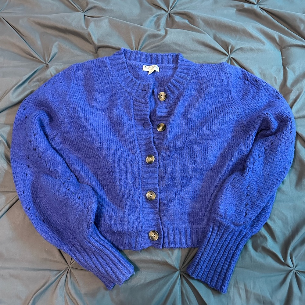 For Love And Lemons Royal Blue Cardigan